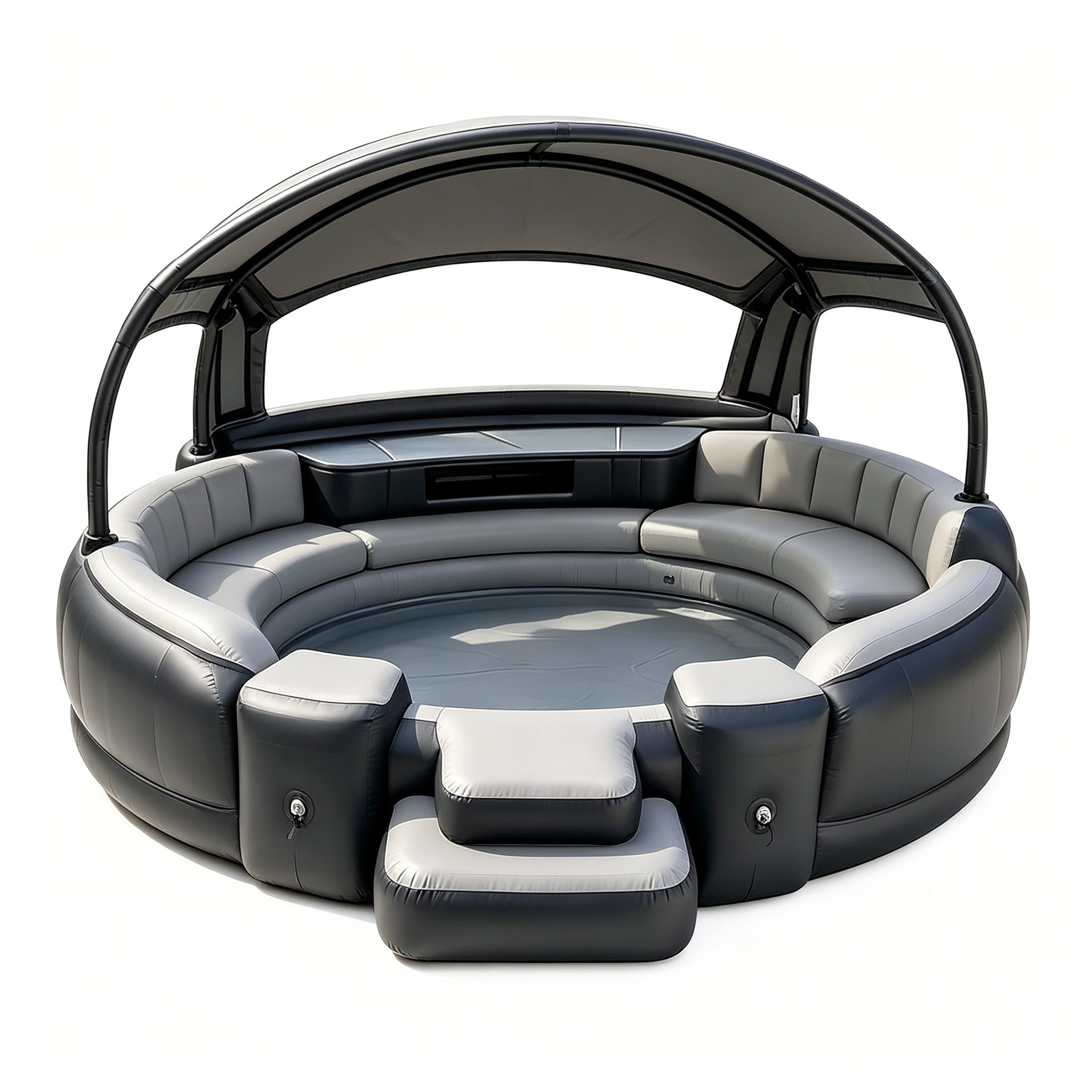 Inflatable Pool with Canopy  LED Lights